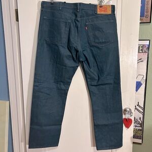 Levi's 501 Blue Jeans Mens 40x32” White Oak Cone Denim Button Fly